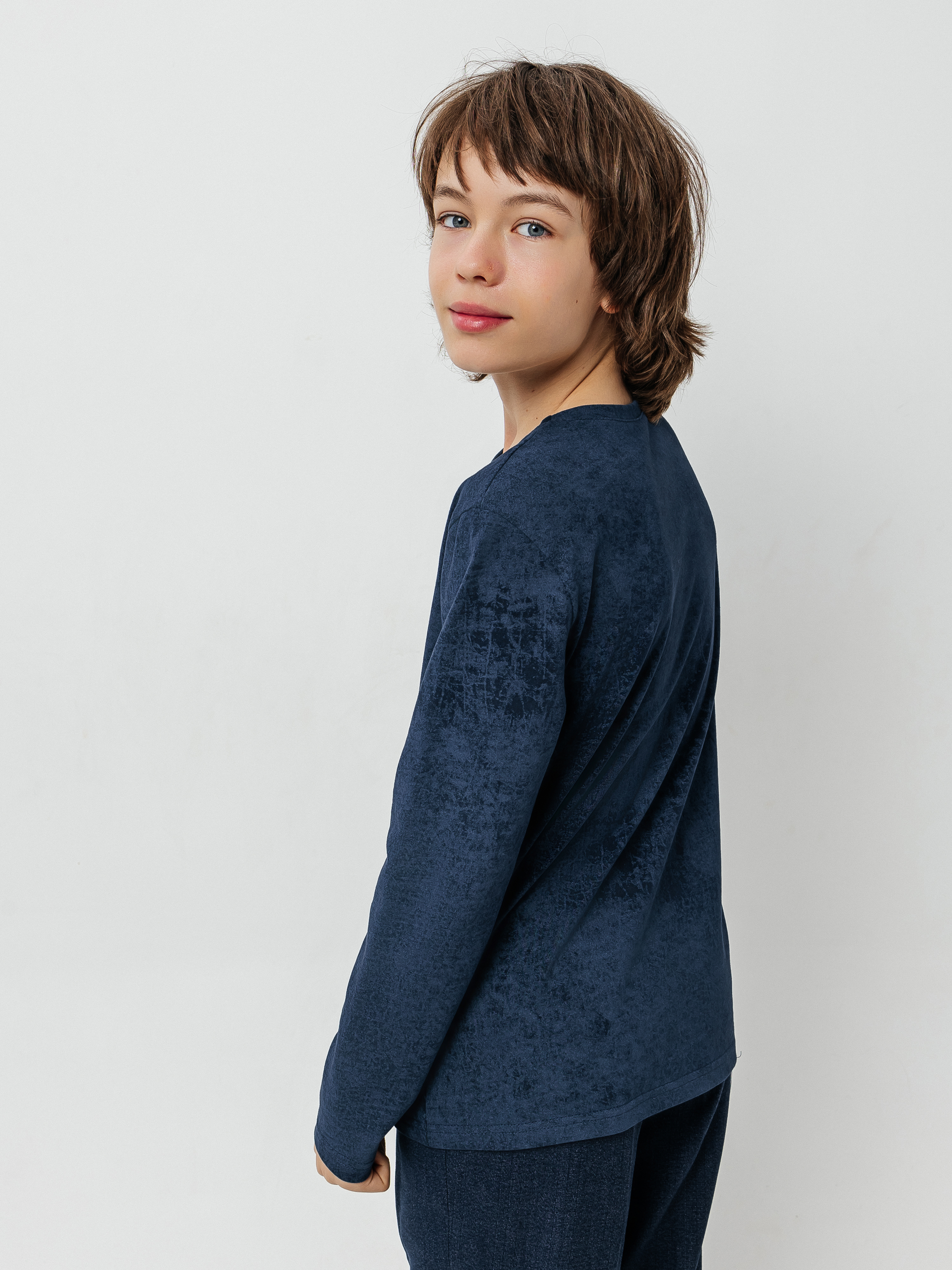 Лонгслив Селтекс Ю_ДК5 синий ДЕЛАВЕ - фото 5