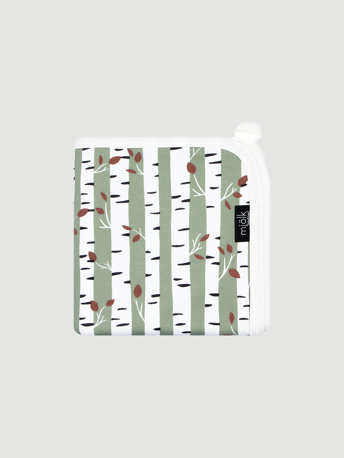 Плед Mjolk Birch Trees 80 x 80 см хлопок - фото 1