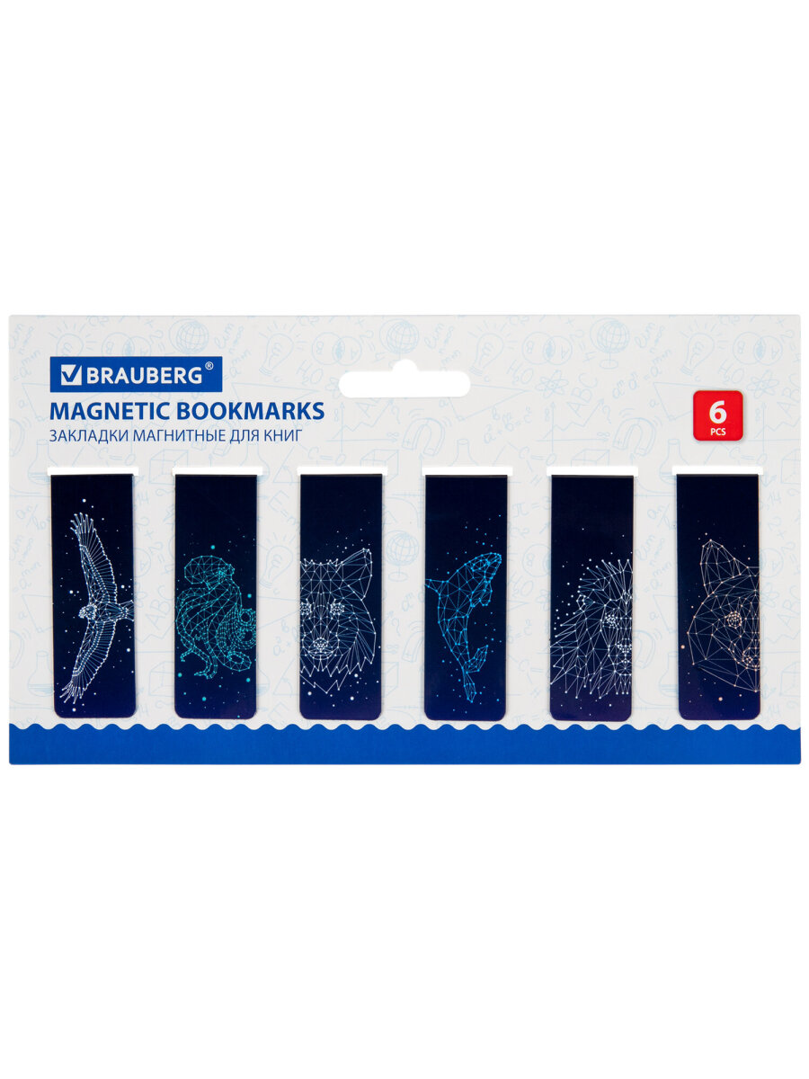 Магнитная закладка Brauberg 12 шт. - фото 7