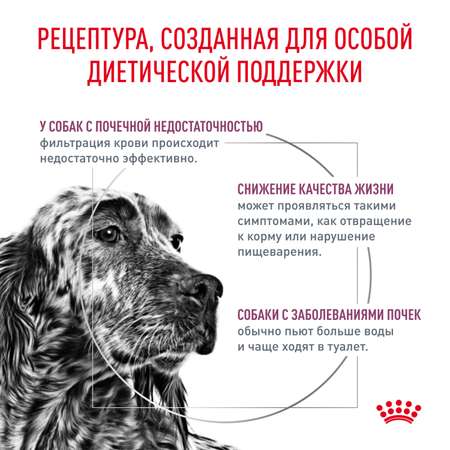 Корм для собак ROYAL CANIN Renal при почечной недостаточности 14кг