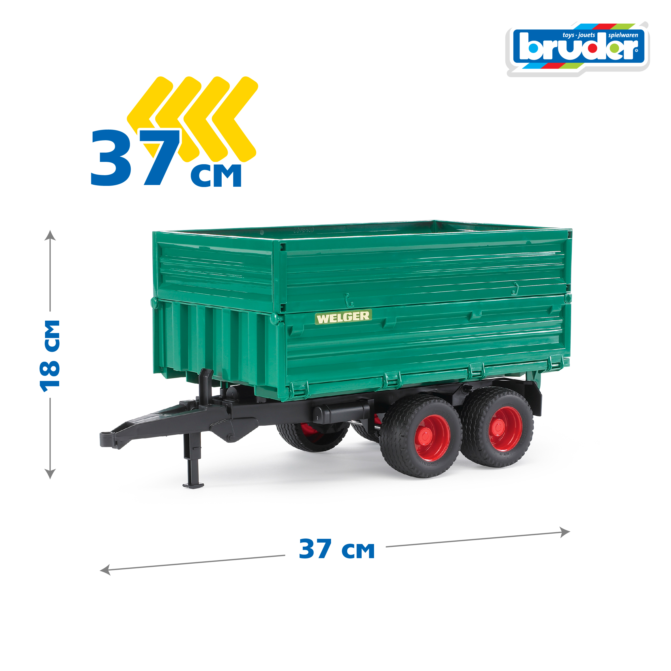 Прицеп Bruder Опрокидывающийся 02-010 - фото 2