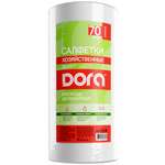 Салфетки из вискозы DORA хозяйственные в рулоне 20х25 см 70 штук