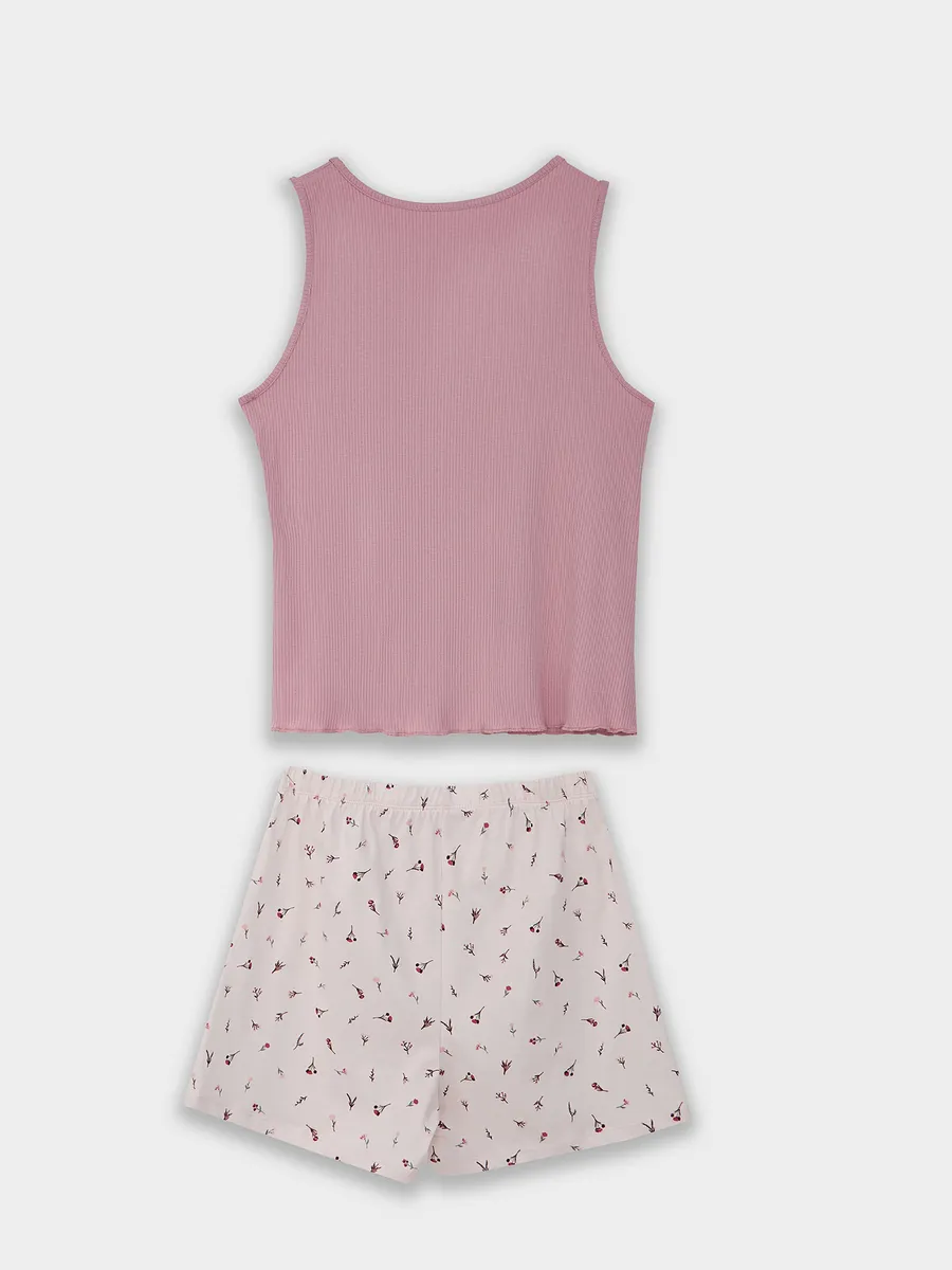 Пижама Mark Formelle (Марк Формэль) 592654/пыльный розовый +цветочки на розовом - фото 7