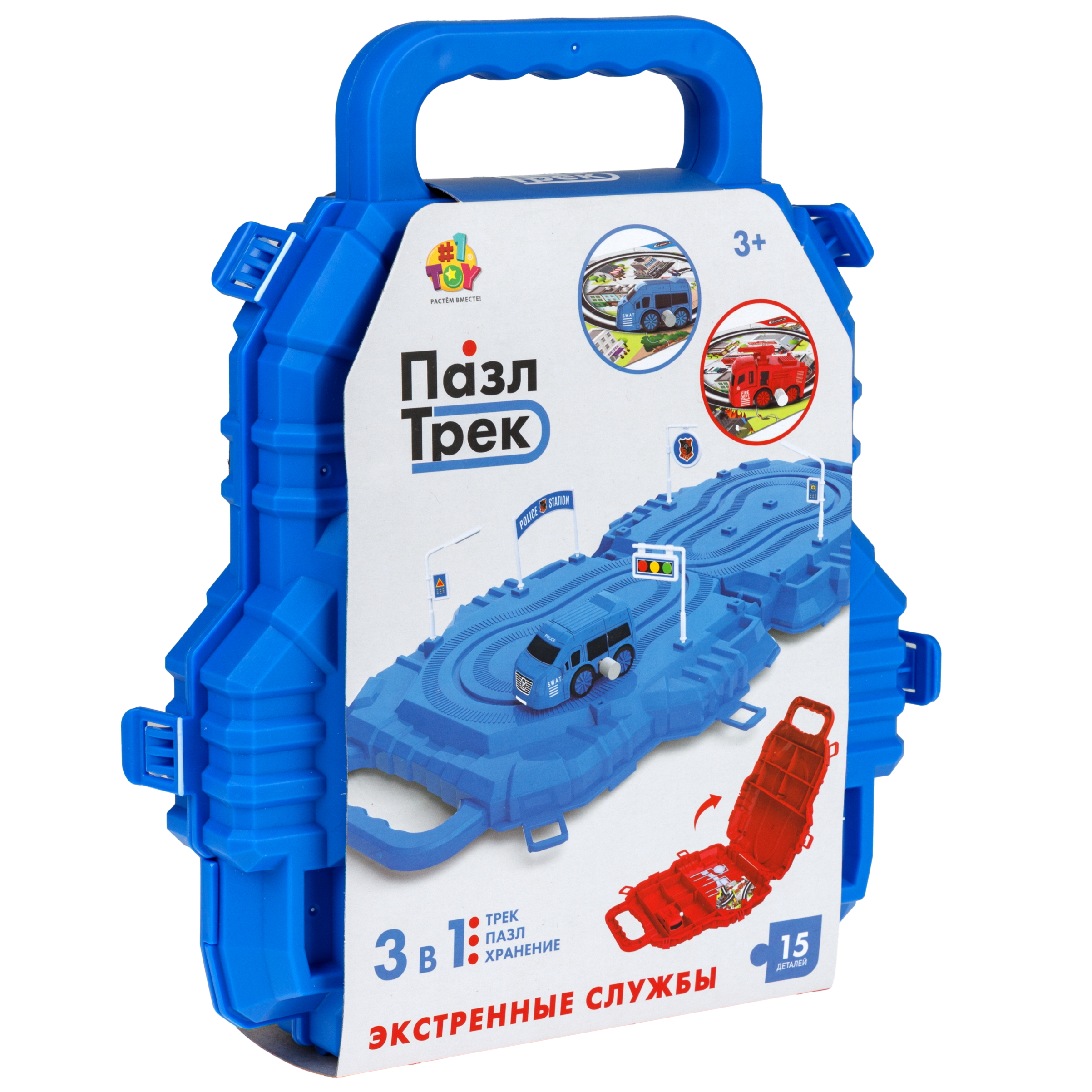 Трек 1TOY Полицейская машина Т26768-1 - фото 10