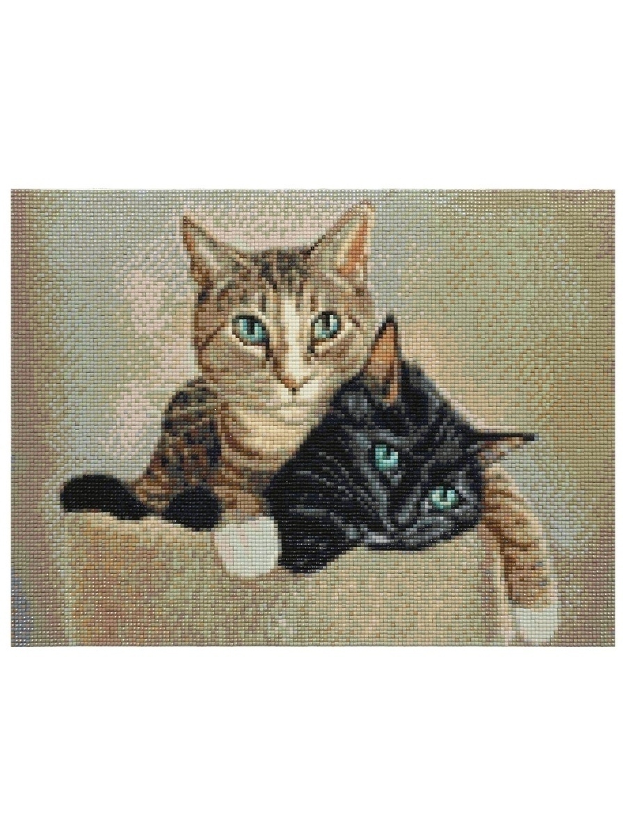 Алмазная мозаика Cristyle Котики Мимо и Кирри - фото 5