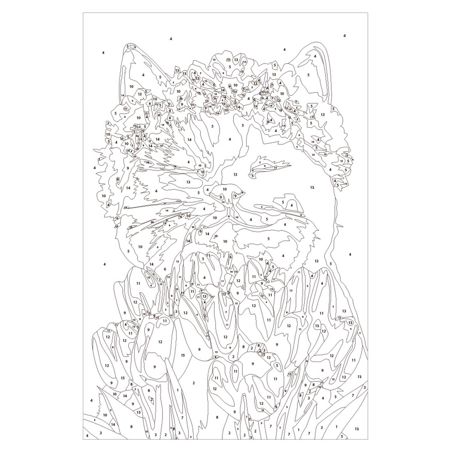 Картина по номерам Феникс + Кот - фото 2