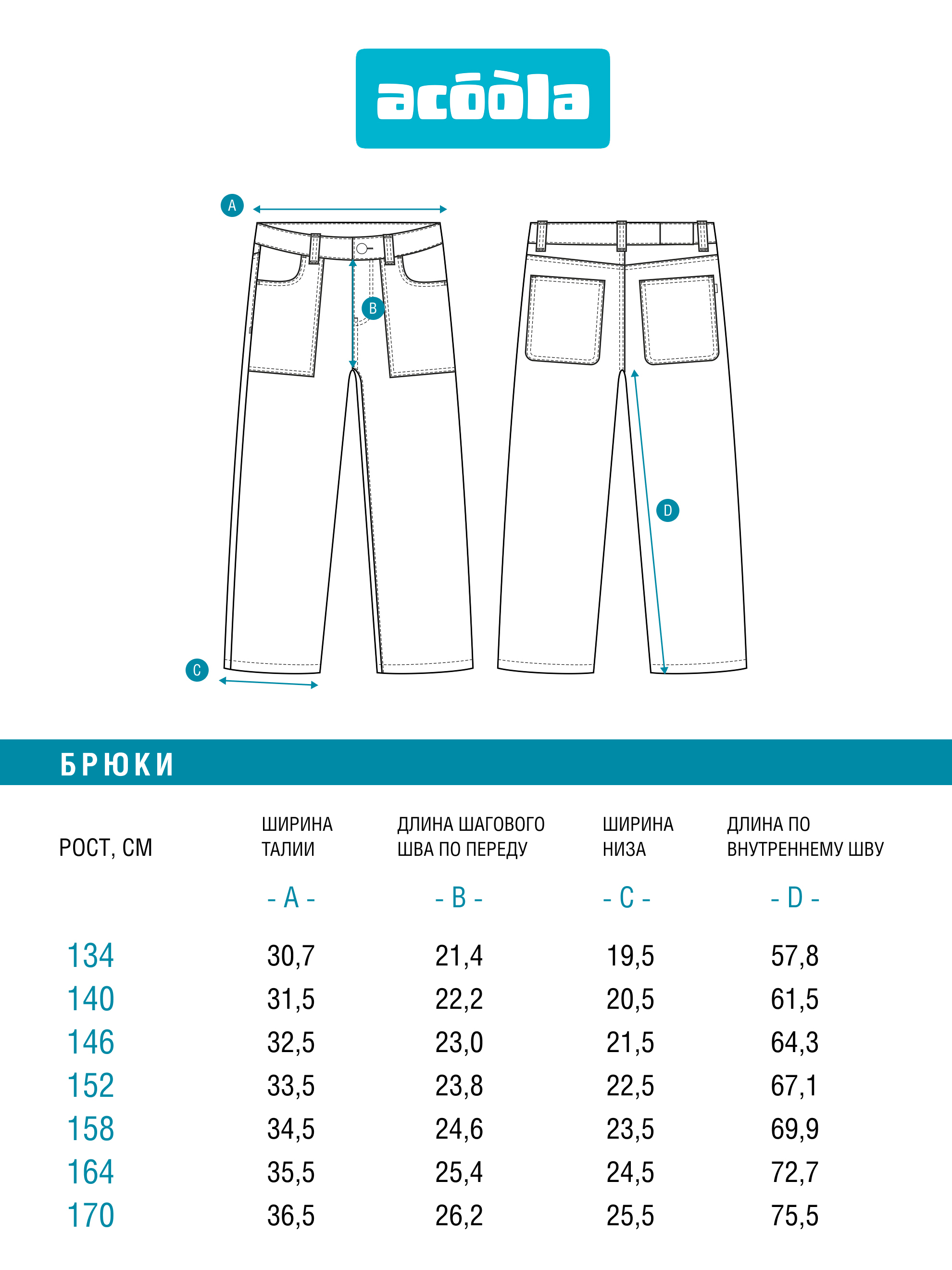 Джинсы Acoola 20110440107_0094427 - фото 6