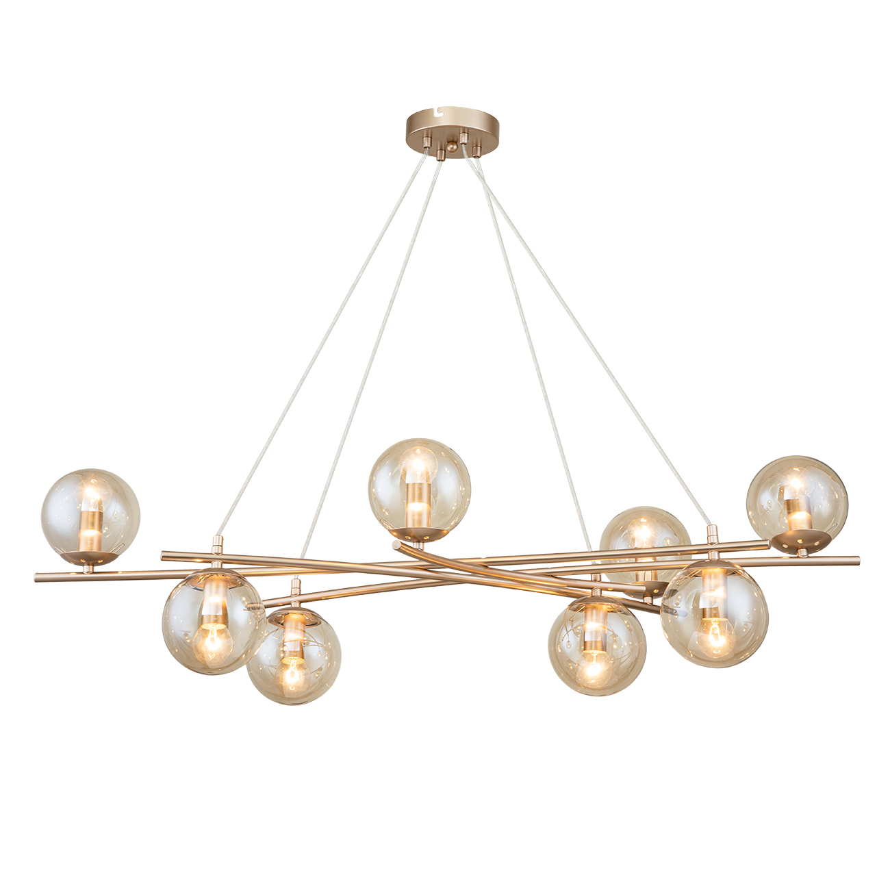 Подвесной светильник ESCADA Escada 1119/8S E14*40W Gold - фото 1