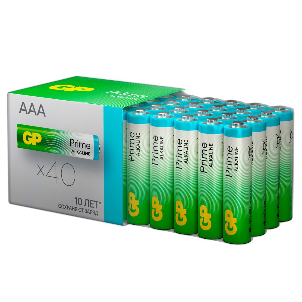 Набор батареек GP AAA LR03 40шт. щелочные 24A-B40 - фото 11
