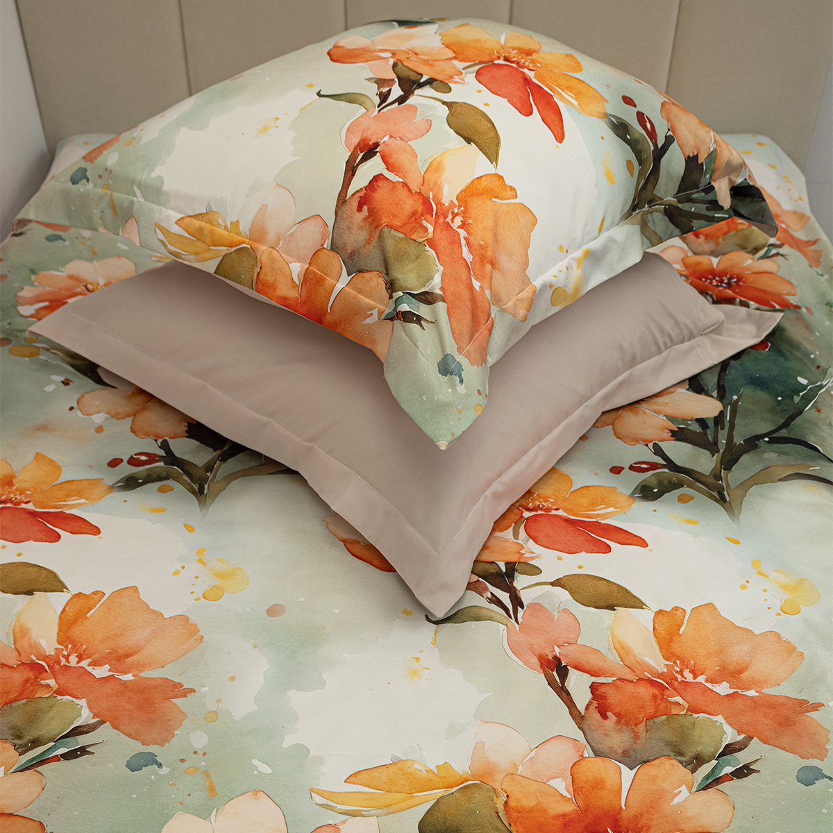 Комплект постельного белья MCotton евро Карлота 4 предм. - фото 1