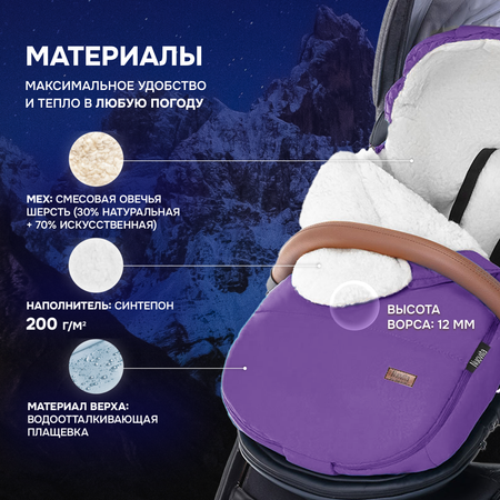 Конверт в коляску Nuovita Vichingo Bianco