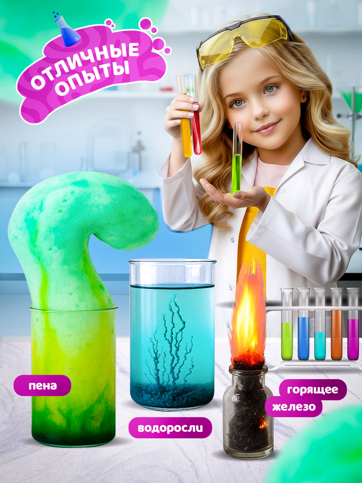 Набор для опытов PandaLab Эксперименты для детей - фото 4