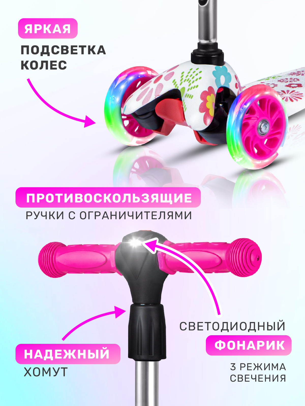 Самокат CITYRIDE трехколесный - фото 2