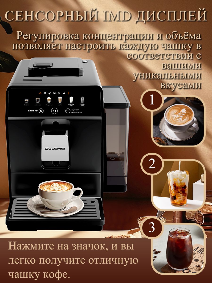 Автоматическая кофемашина 1,5 л 1450 Вт Oulemei OLM-KFA022 - фото 3