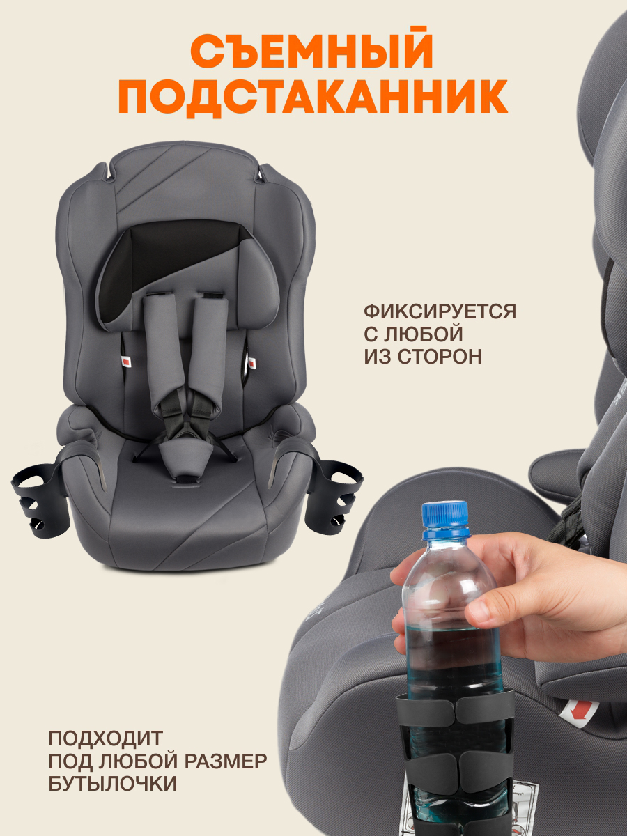 Автокресло ZLATEK Atlantic 1/2/3 (9-36 кг) черный - фото 8