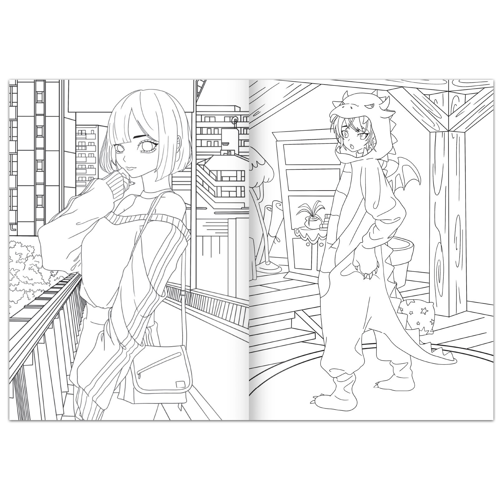 Набор раскрасок Sima-Land 2 шт по 16 стр А4 Аниме - фото 2