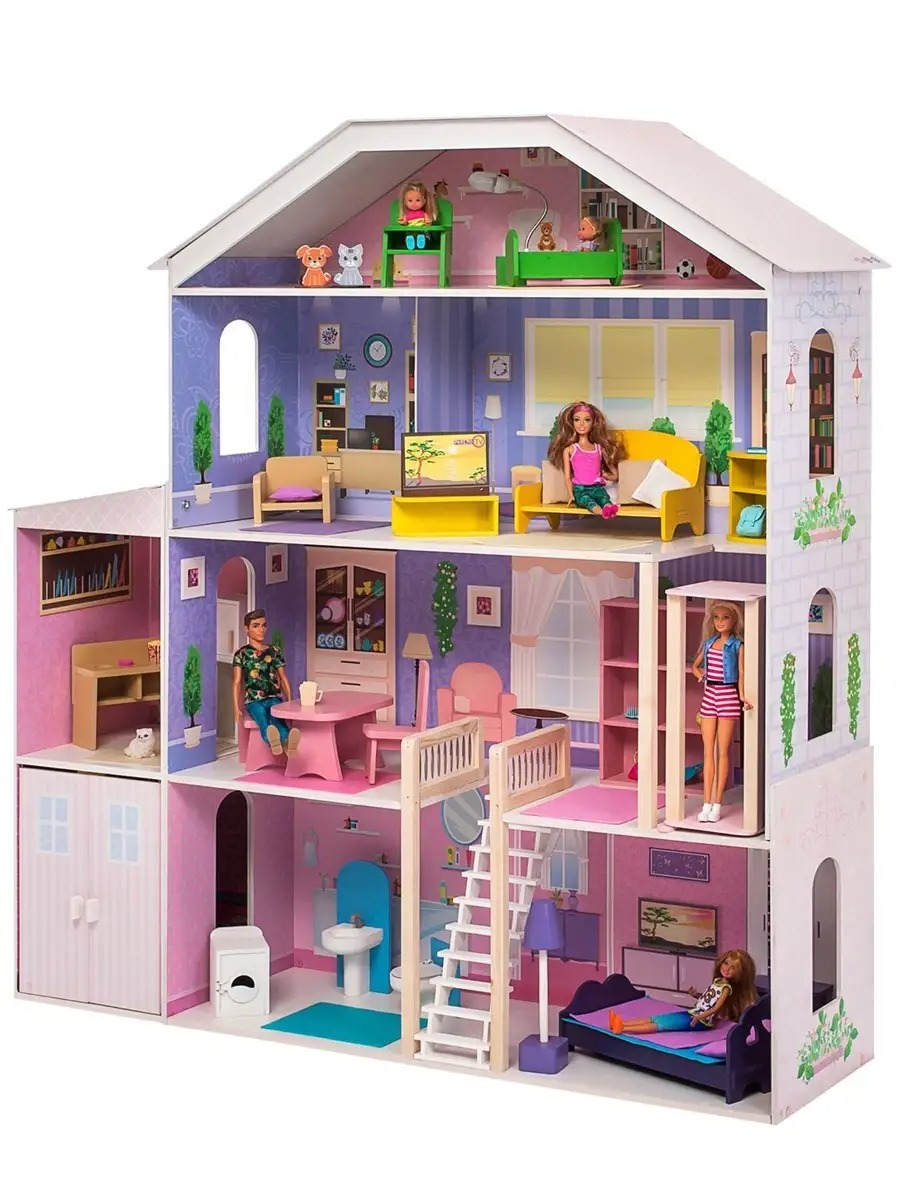 Домик для кукол PAREMO 135 см с мебелью PD316-03 - фото 11