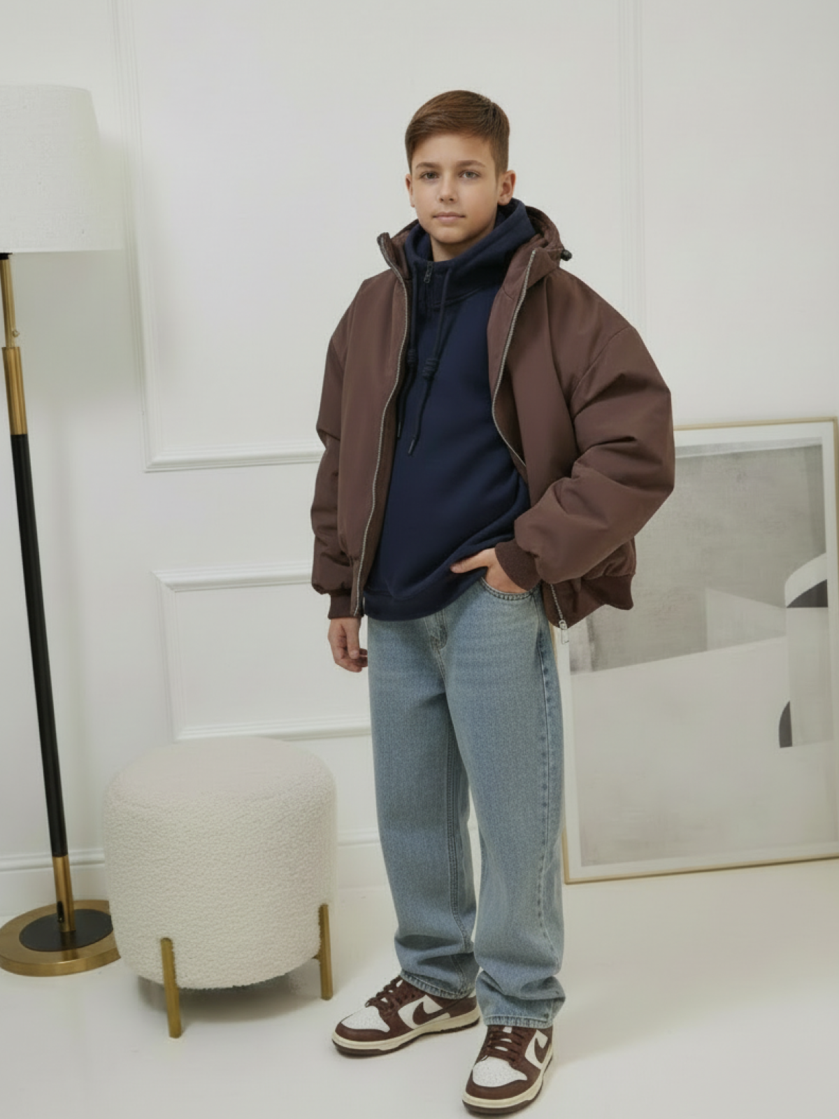 Куртка MIRANAM БомберДдяМальчикаКоричн - фото 7