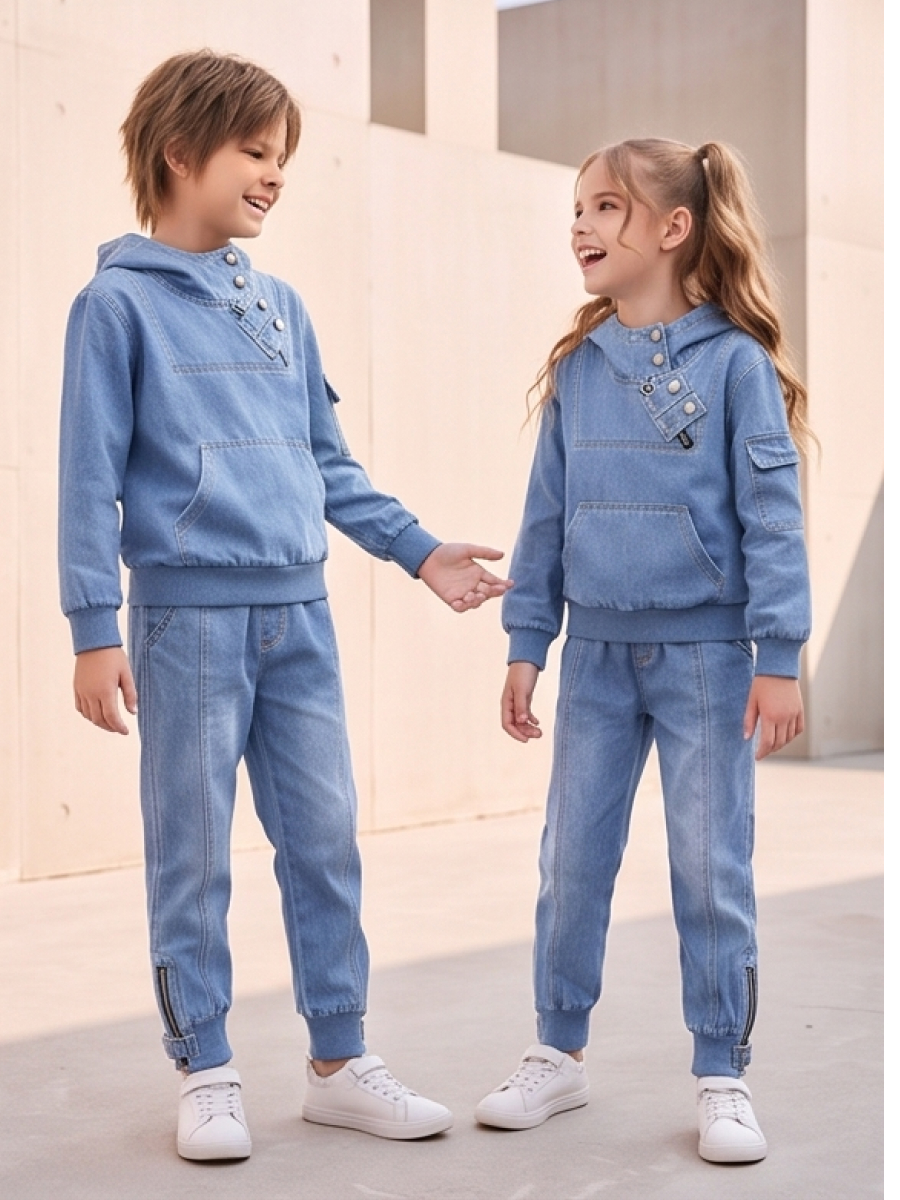 Костюм Artcher kids КостюмДжинс0001Голубой - фото 9