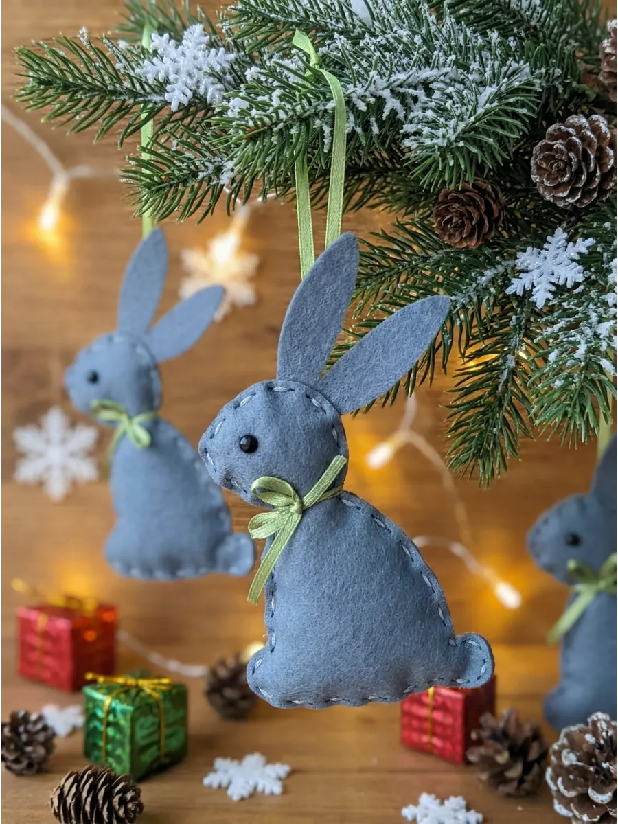 Набор для творчества HappyLine шитье Зайчики 7шт - фото 1