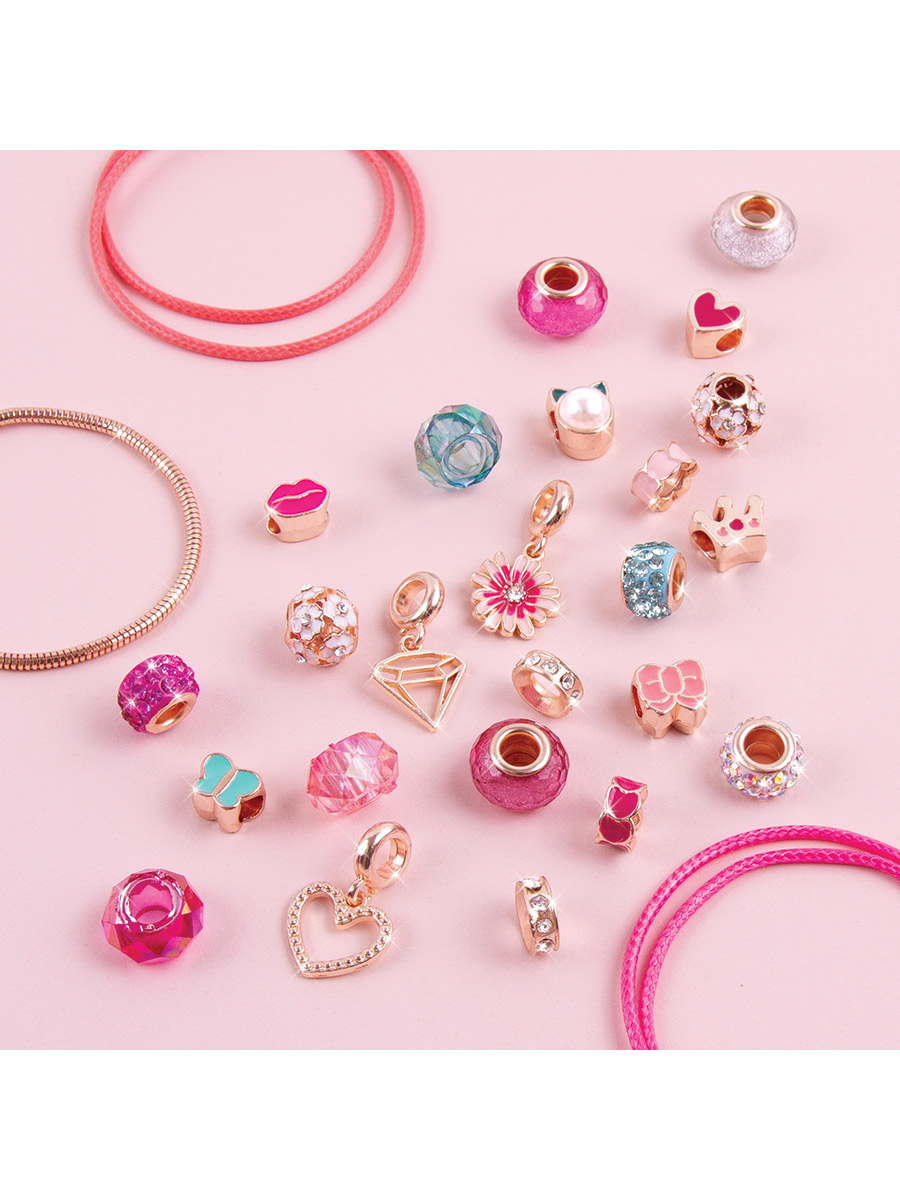 Набор для творчества Make it Real плетение Браслеты Розовое сияние - фото 12