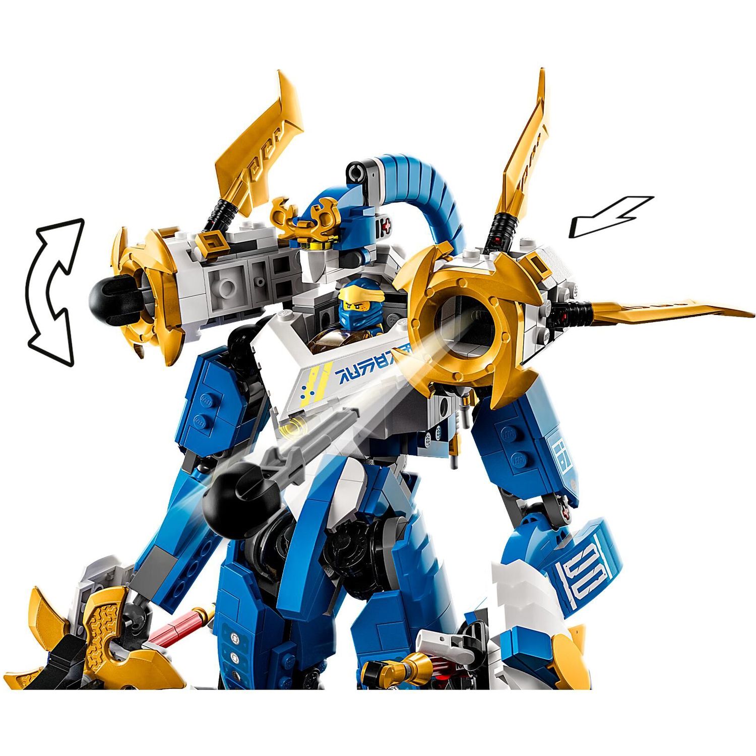 Конструктор LEGO NINJAGO Механический титан Джея блочный - фото 5