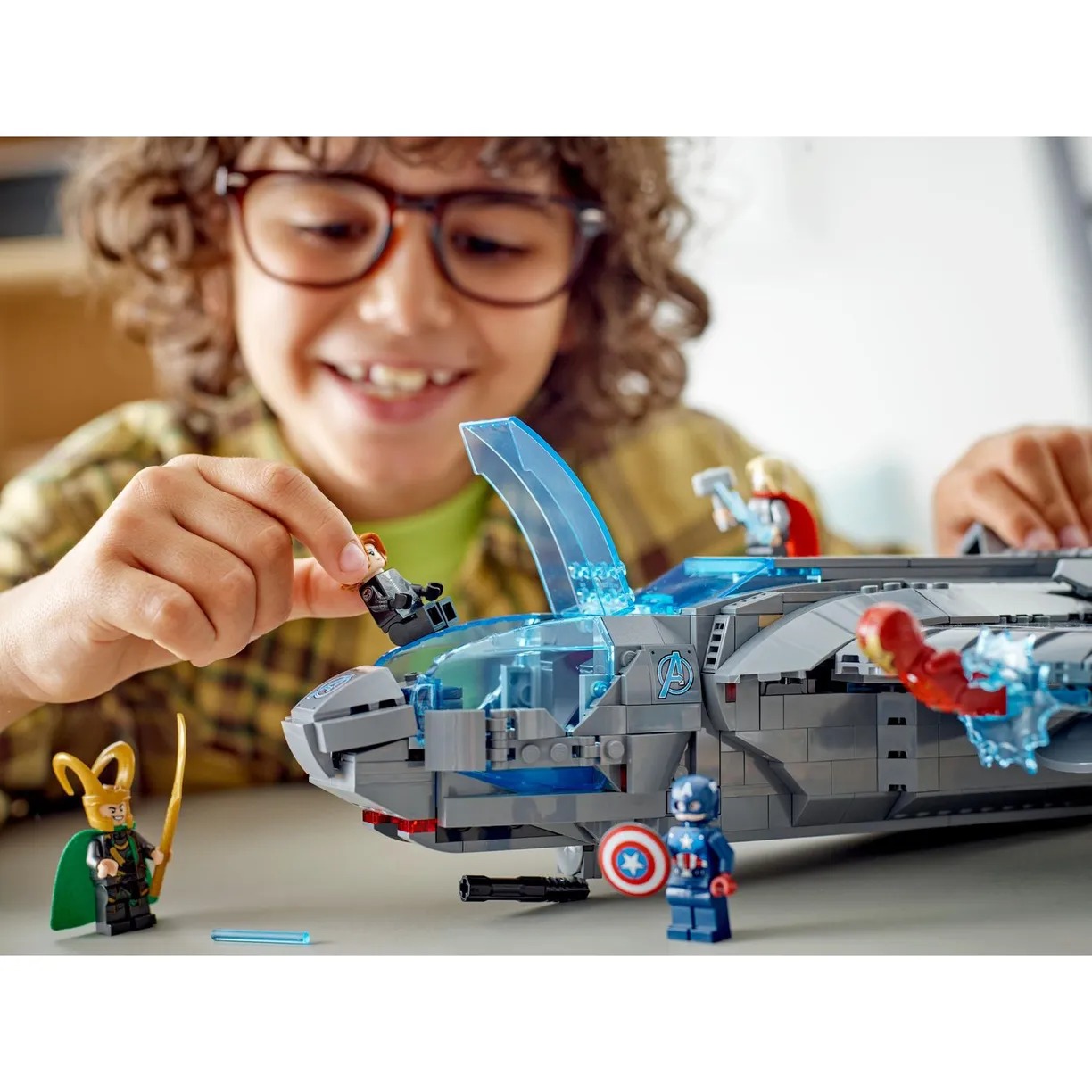 Конструктор LEGO Marvel Super Heroes Квинджет Мстителей блочный - фото 10