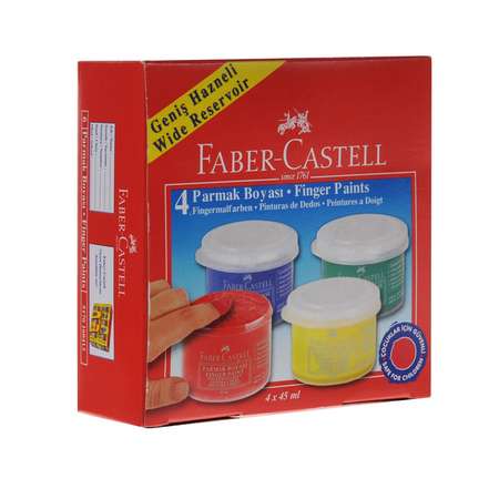Краски пальчиковые Faber Castell 4 цв.