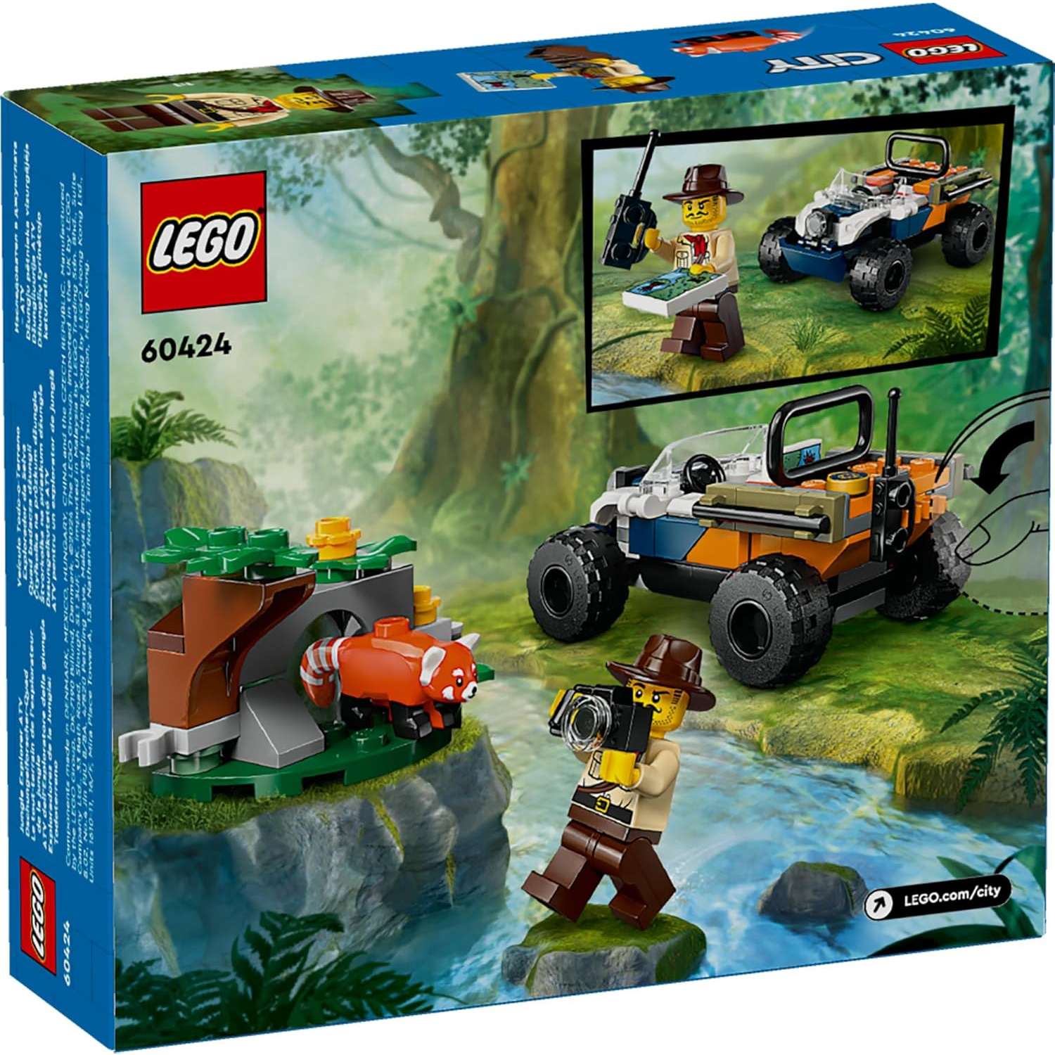 Конструктор LEGO City Jungle Explorer Red Panda 92 дет. - фото 6