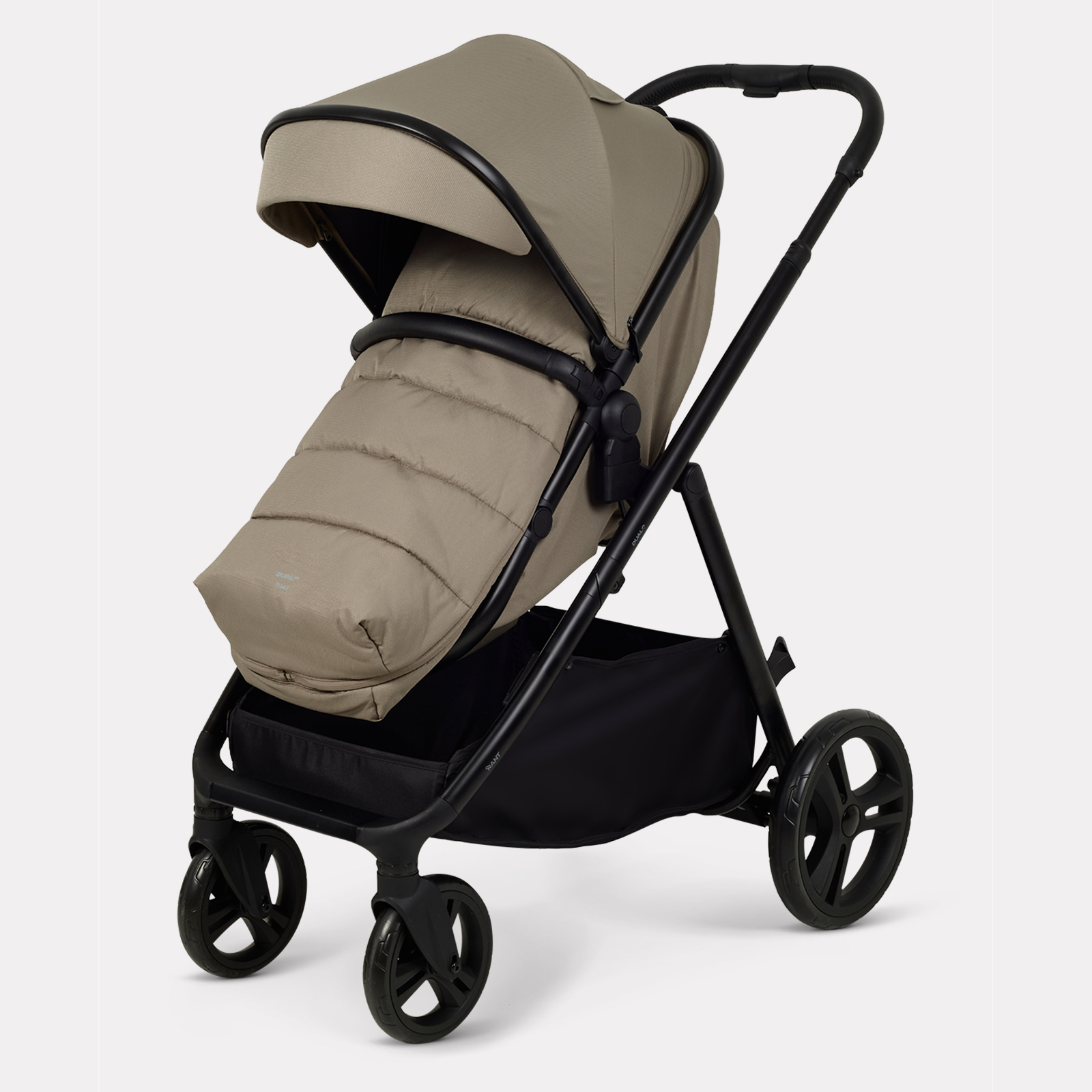 Коляска 2в1 для двойни Rant Basic Dualo коричневый - фото 18