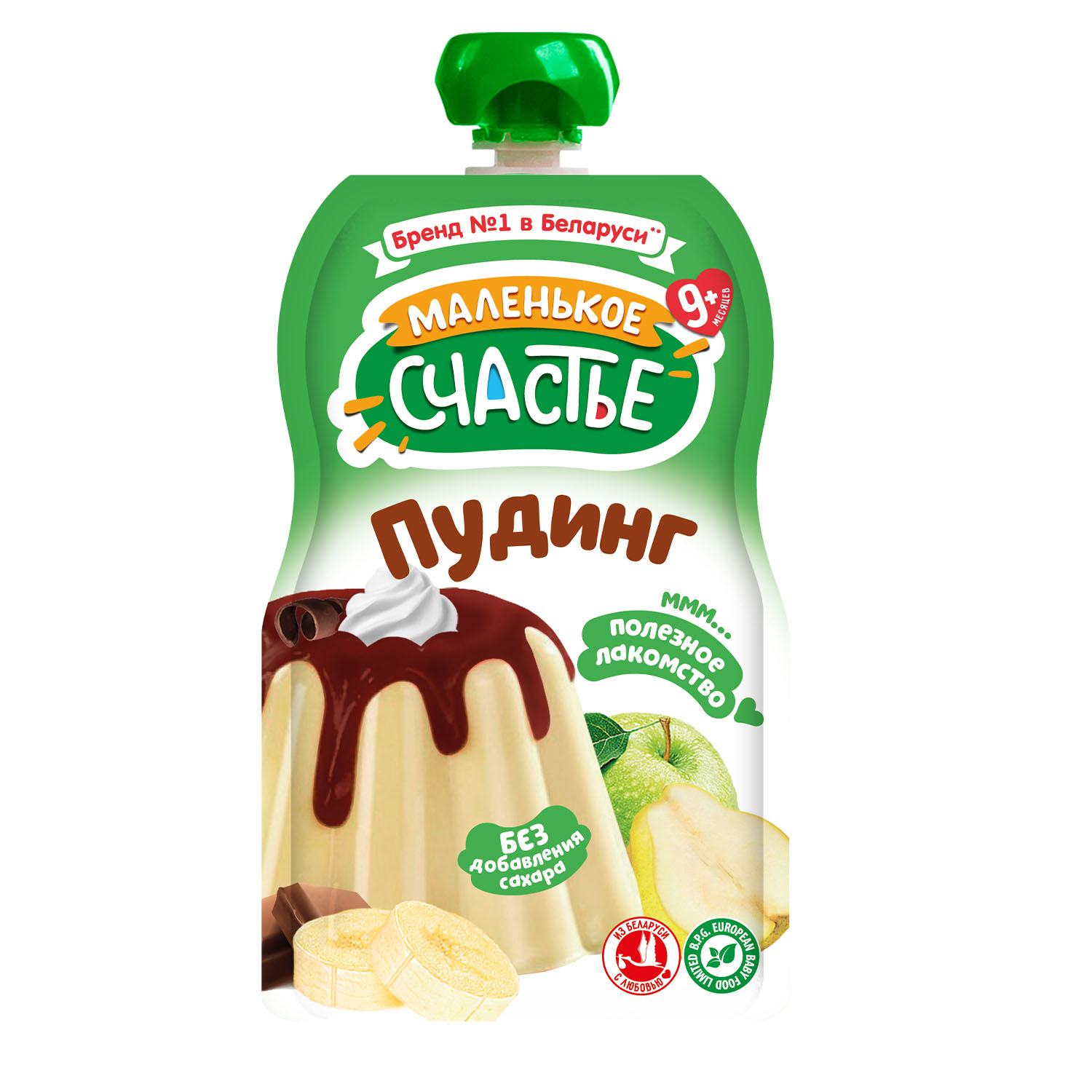 Десерт Маленькое счастье Пудинг Фрукты-шоколад с 9 мес 90 г - фото 1