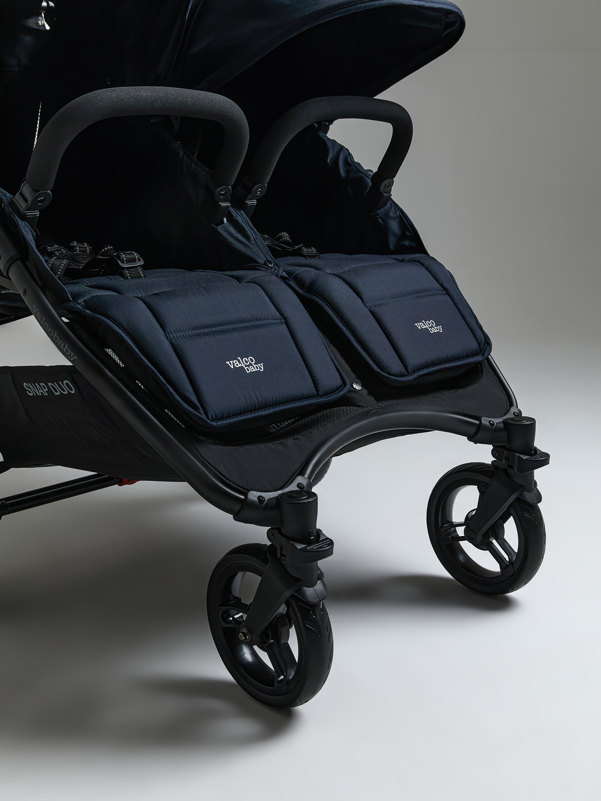 Коляска прогулочная для двойни Valco baby Snap Duo Flatt Matt синий - фото 4