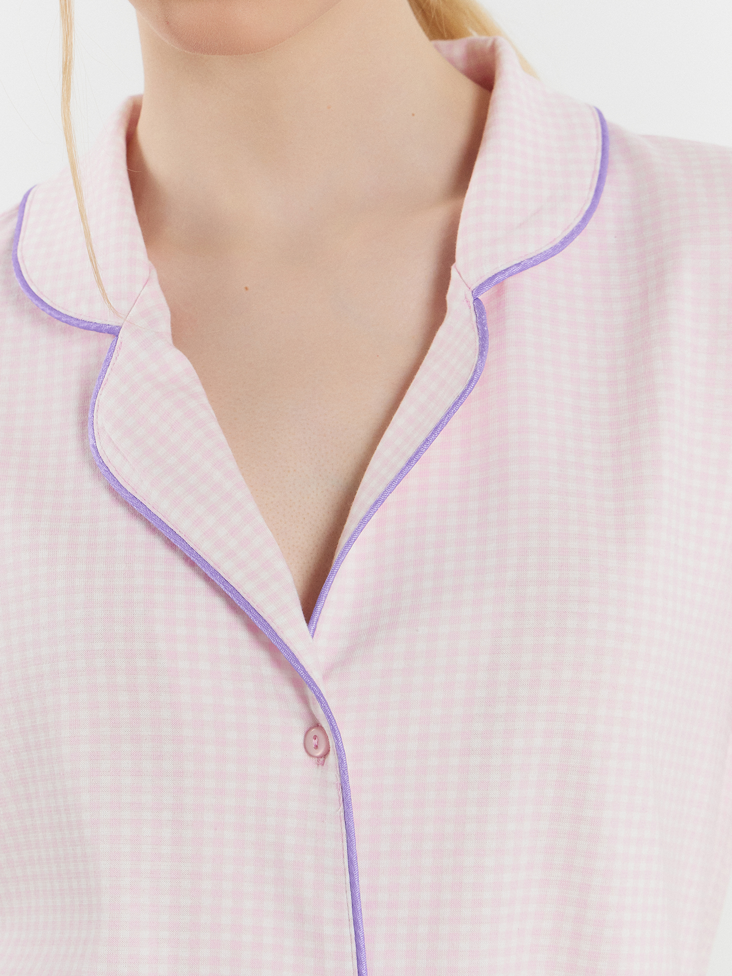 Пижама Mark Formelle (Марк Формэль) 592478/клетка виши розовая - фото 6