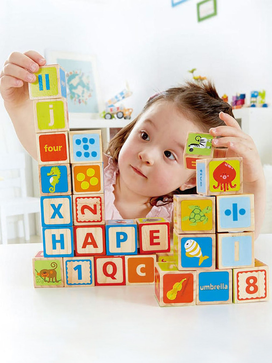 Игрушка Hape кубики ABC - фото 1