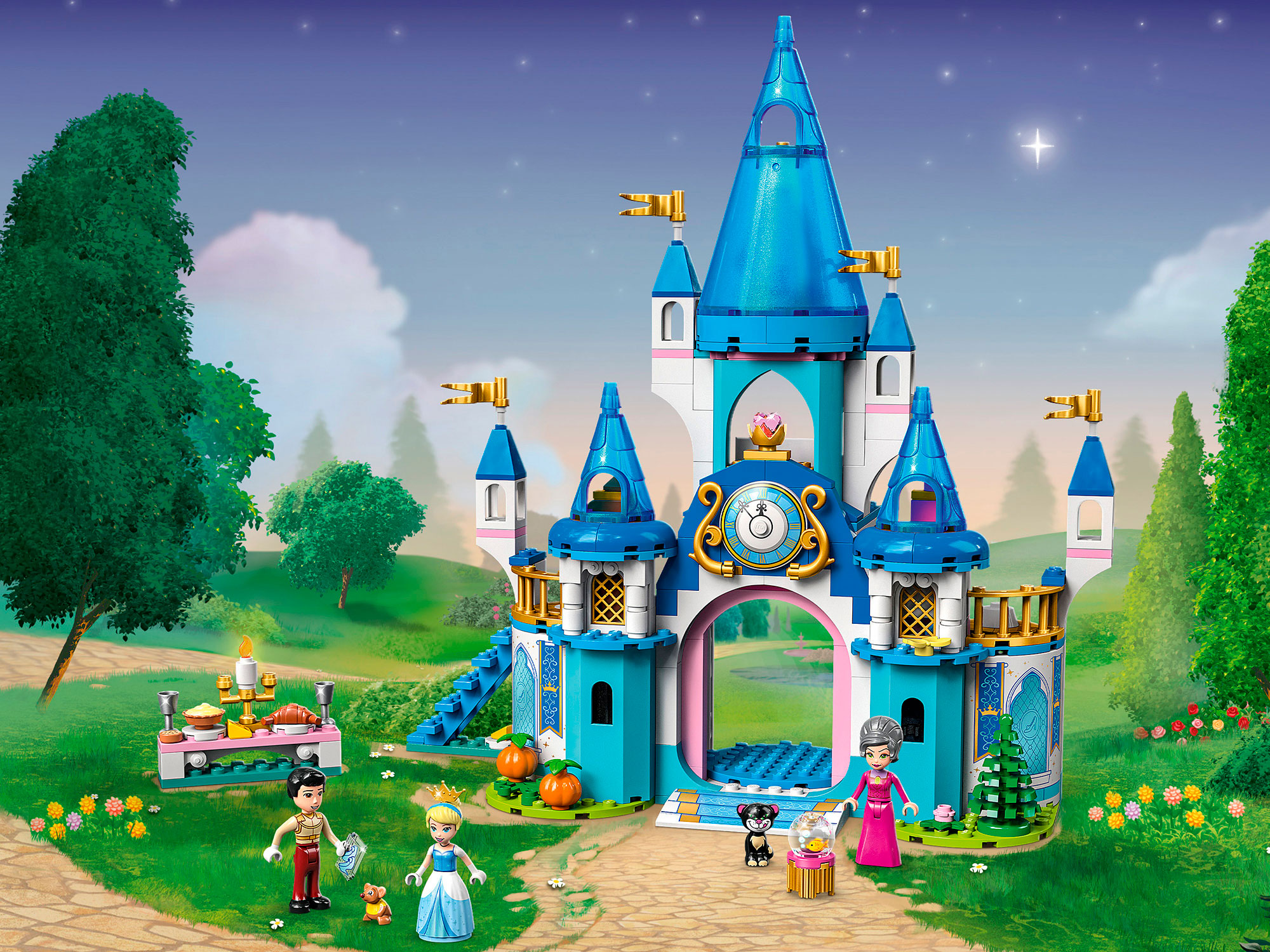 Конструктор LEGO Disney Princess Замок Золушки и Принца блочный - фото 3