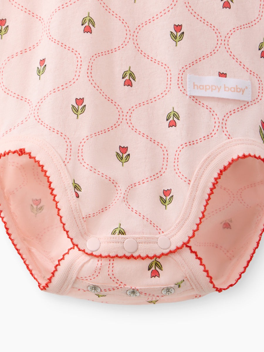 Боди 2 шт Happy Baby 90154-0_white-pink - фото 20