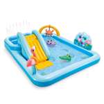 Игровой центр Джунгли INTEX 244х98х71 см с горкой и фонтаном