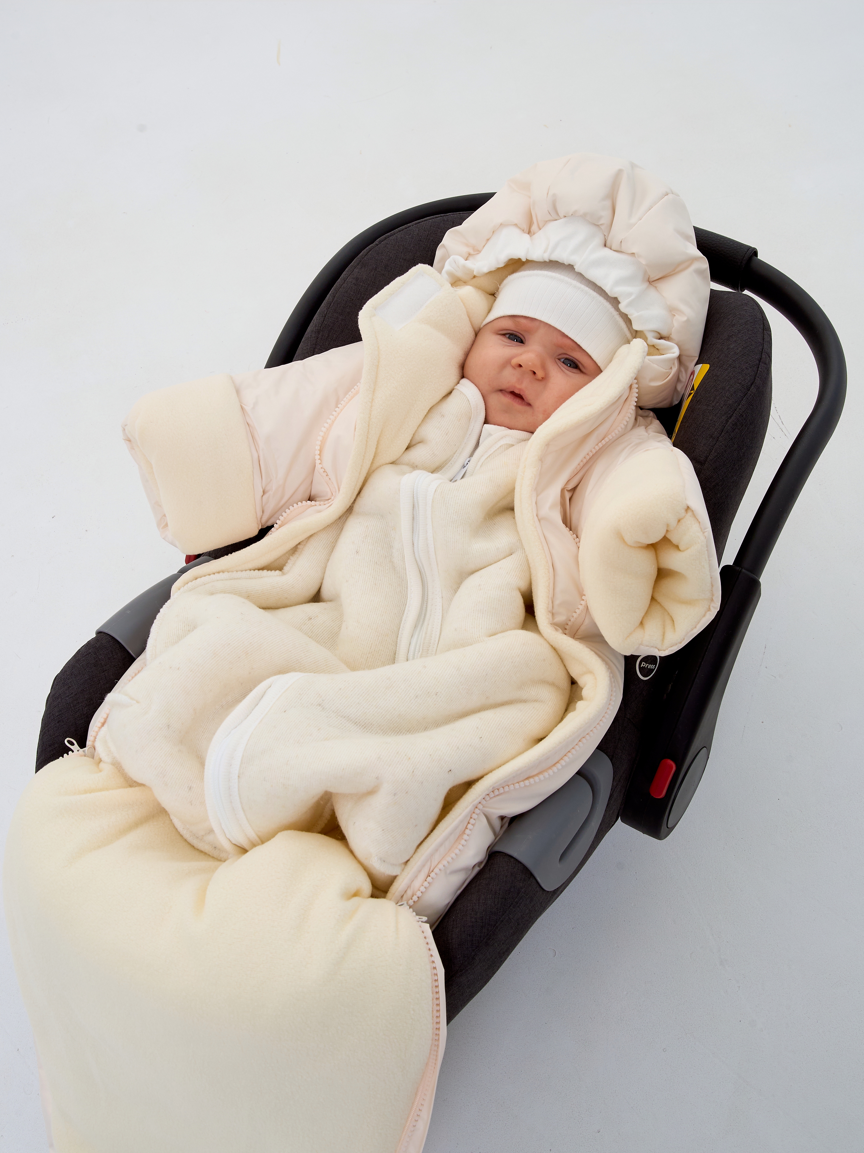 Конверт в коляску Осьминожка бежевый - фото 6