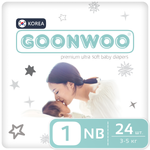 Подгузники GOONWOO NB 24 шт.