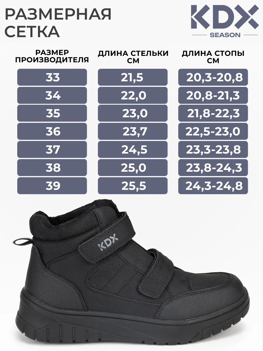 Ботинки KDX SKY-123 black - фото 4