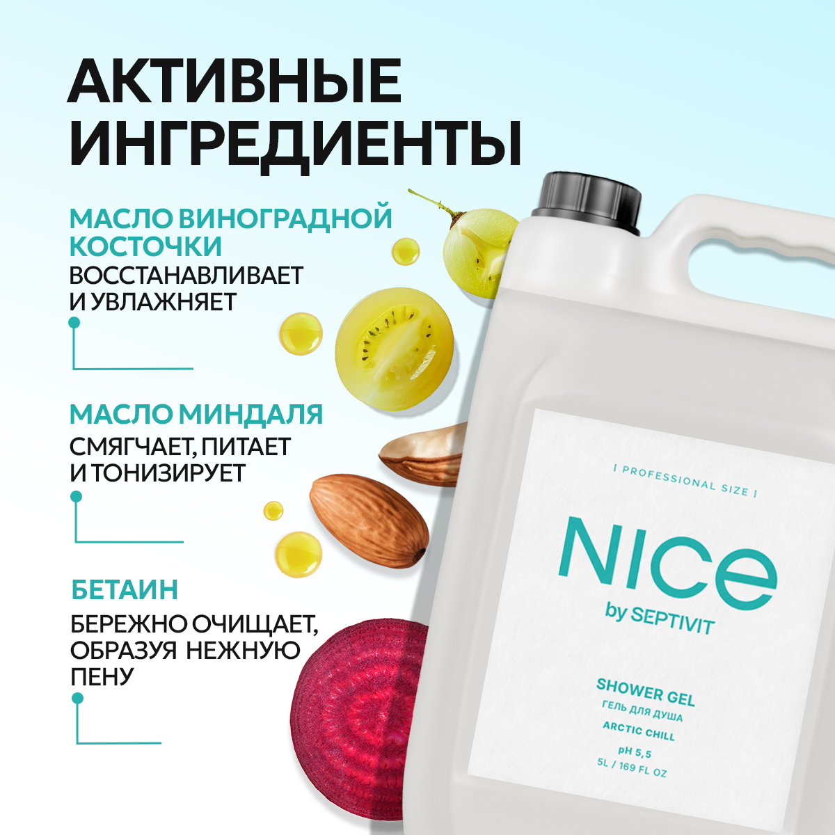 Гель NICE by Septivit Arctic Chill 5000 мл - фото 4