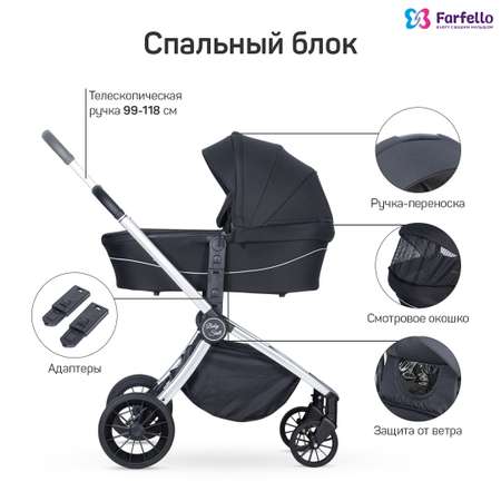 Коляска 3в1 Farfello Baby shell