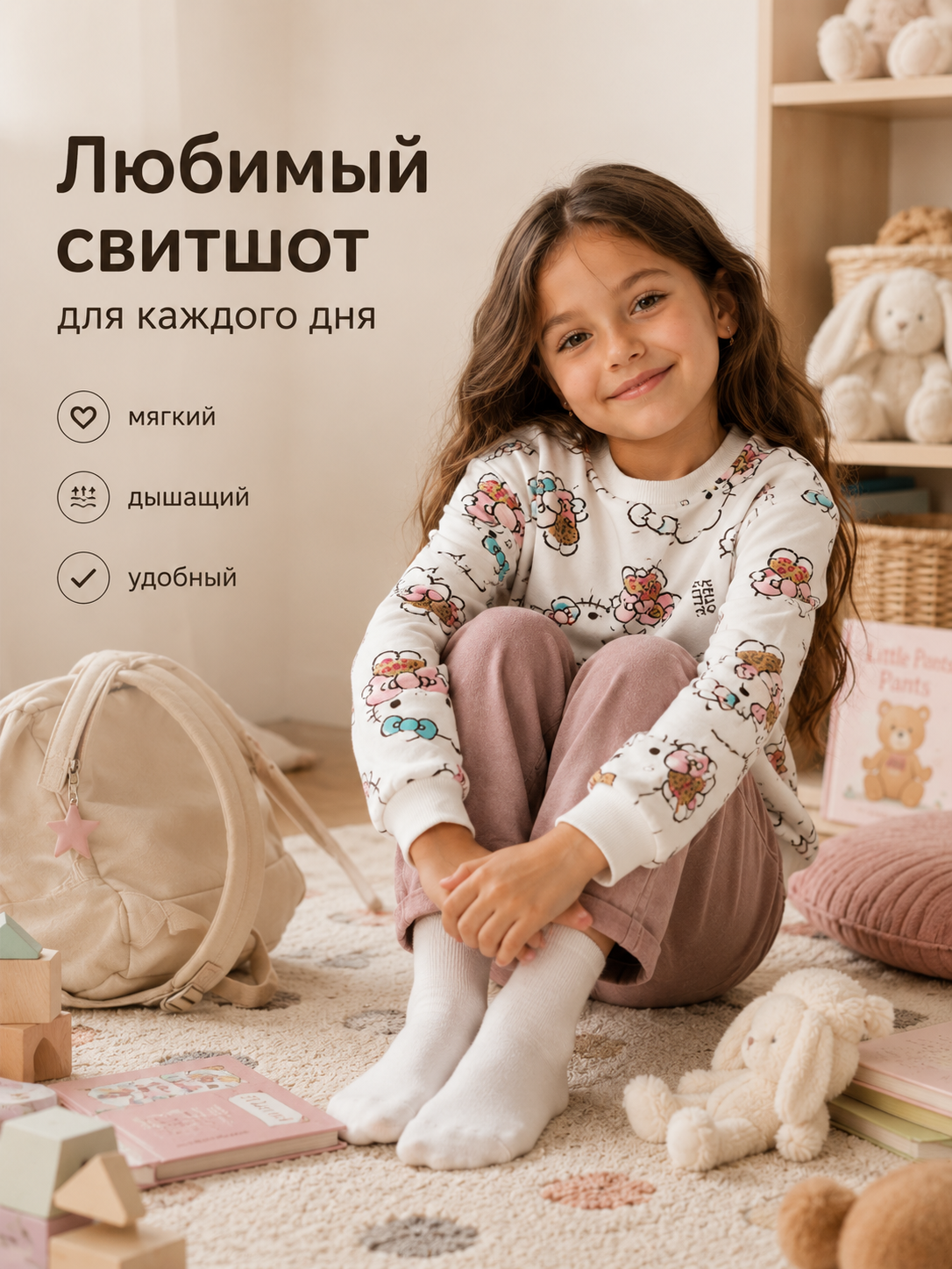 Свитшот NATIVIA свитшот/хеллокитти - фото 8
