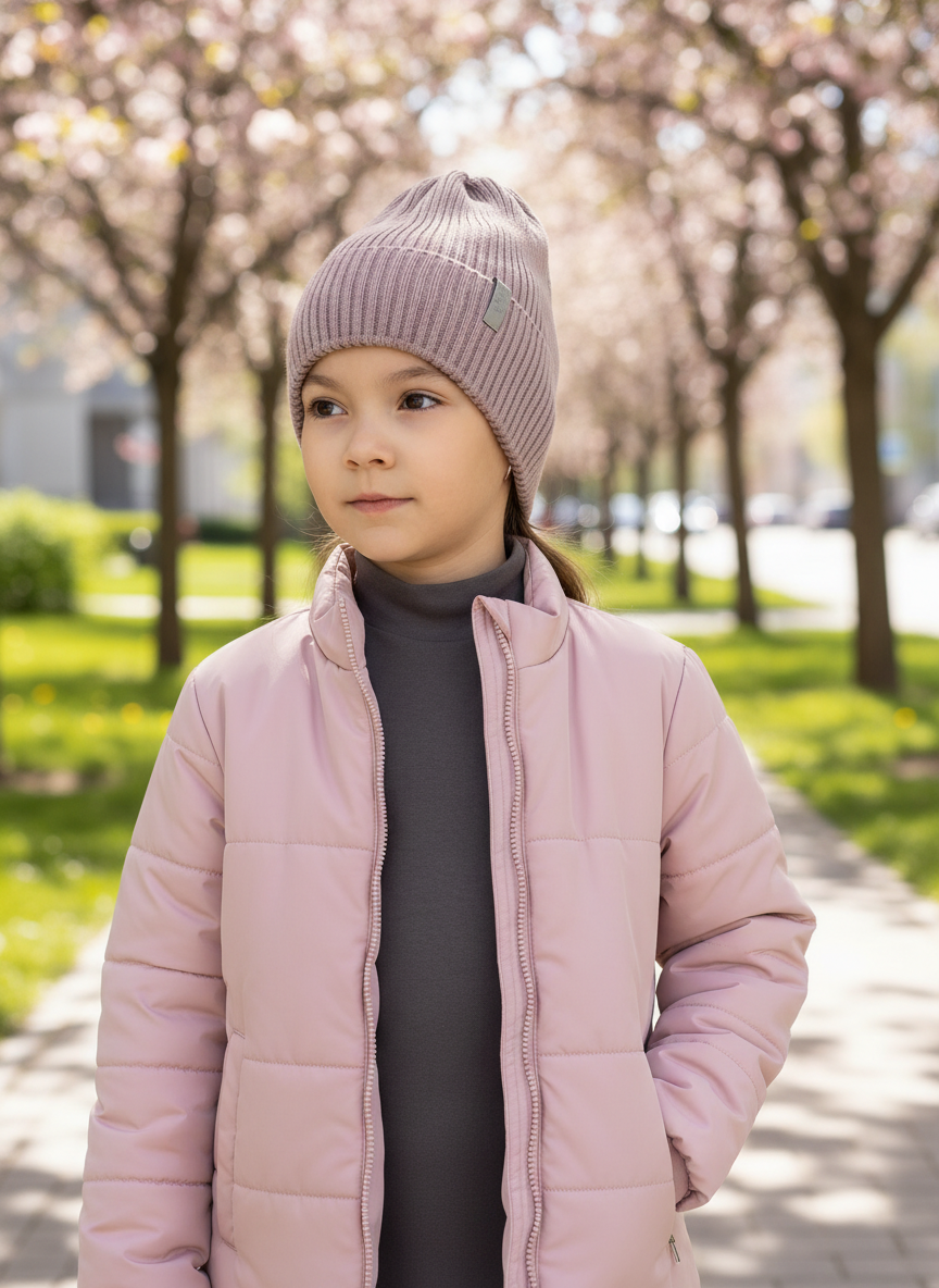 Шапка Arctic kids Ш-102/1 пудра - фото 2