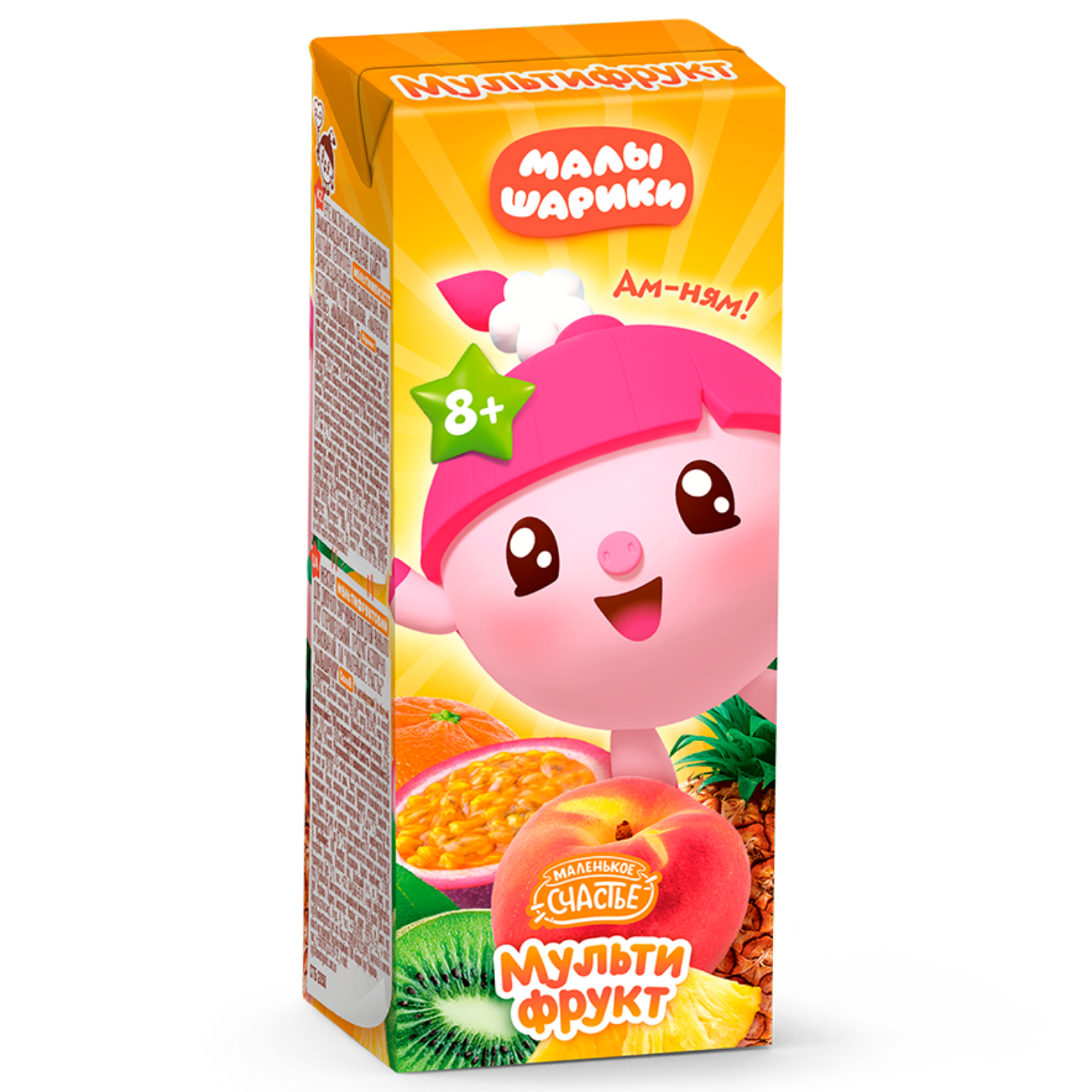 Нектар Малышарики Мультифрукт с 8 мес 0.2 л - фото 1