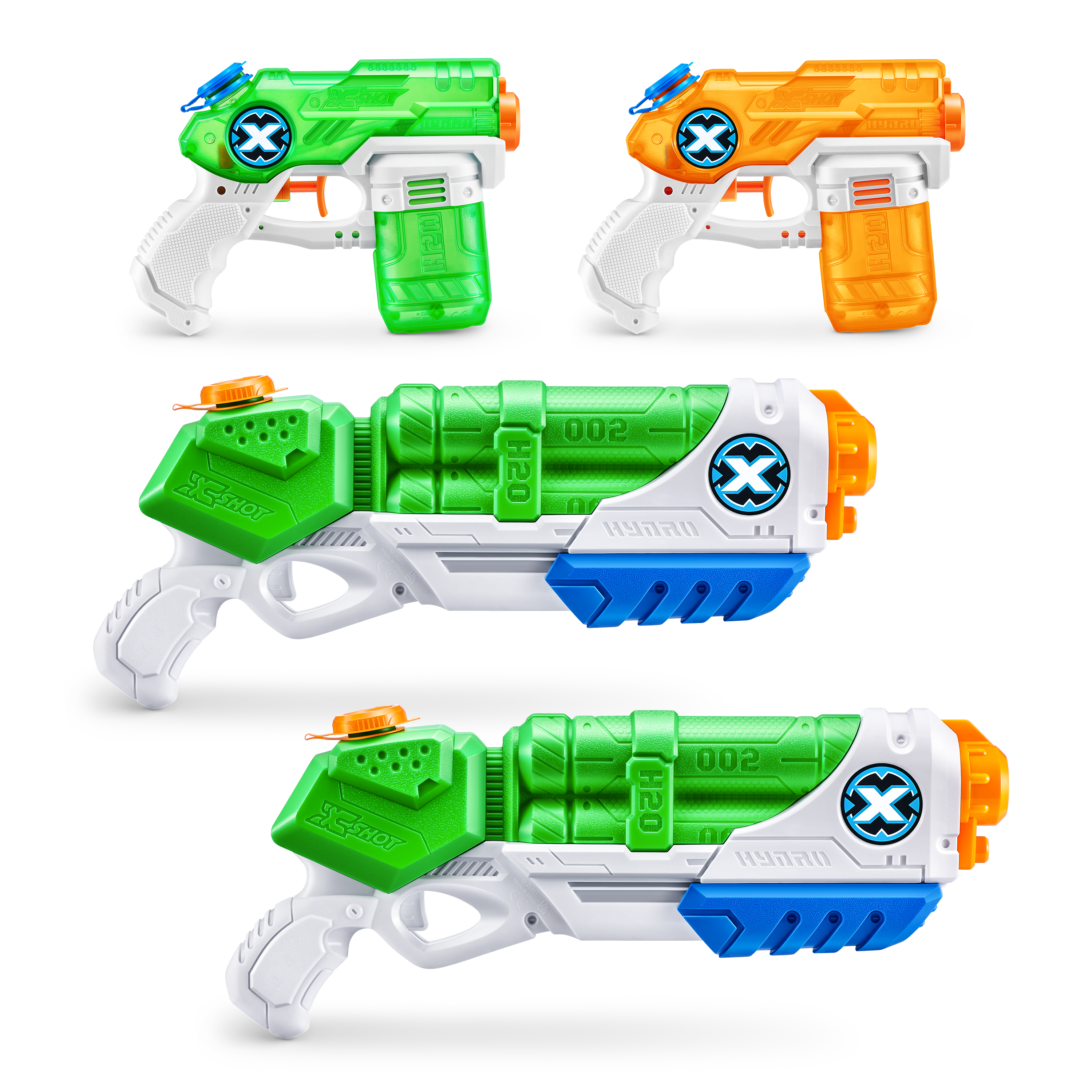 Бластер водный Zuru XSHOT  Water Ворфейс набор из 4 штук - фото 14