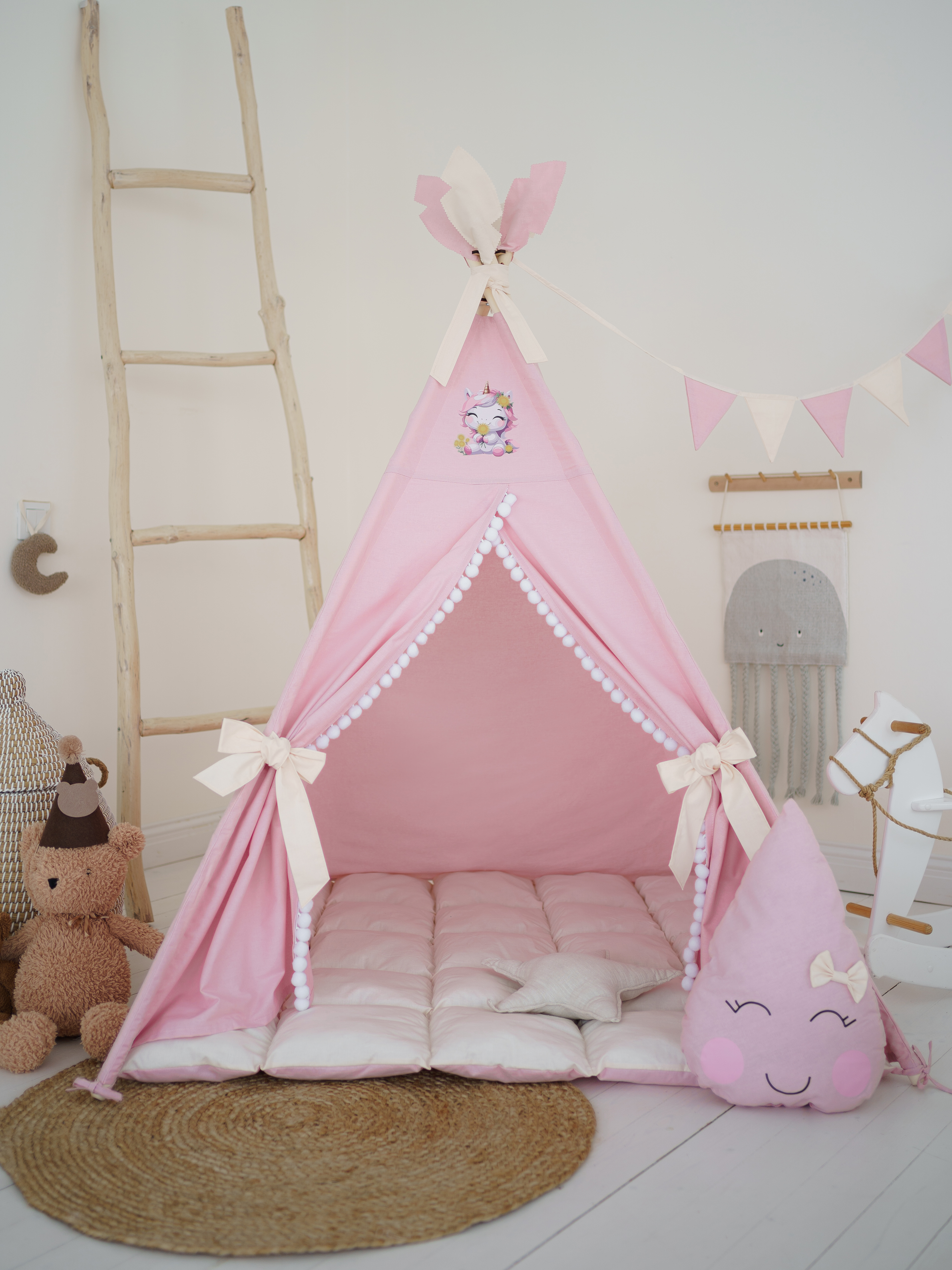 Изображение товара Детский вигвам Wigwam.butik с ковриком и аксессуарами для активных игр