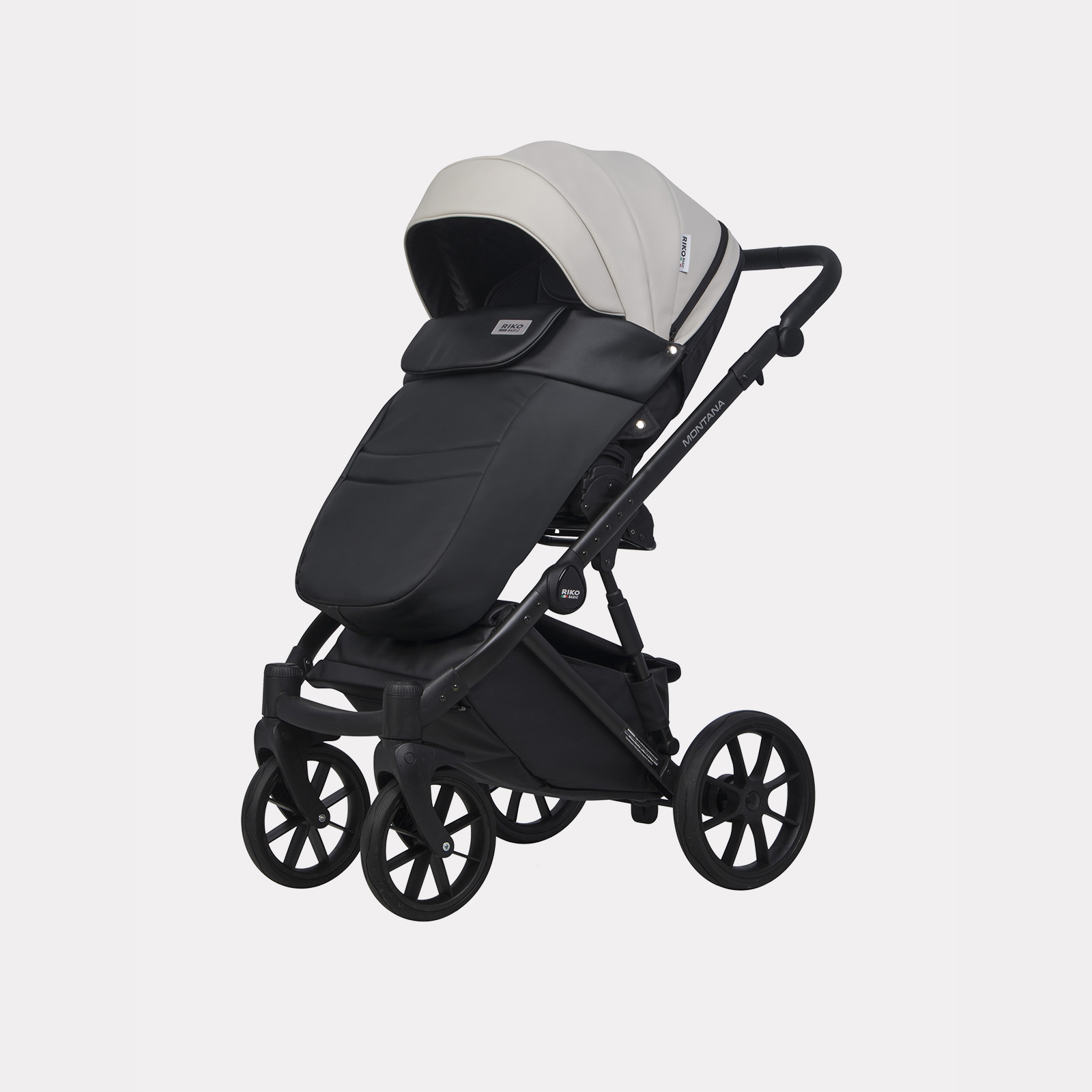 Коляска 2в1 Riko Basic Montana Ecco черный - фото 5