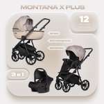 Коляска 3в1 Riko Basic Montana X Plus бежевый