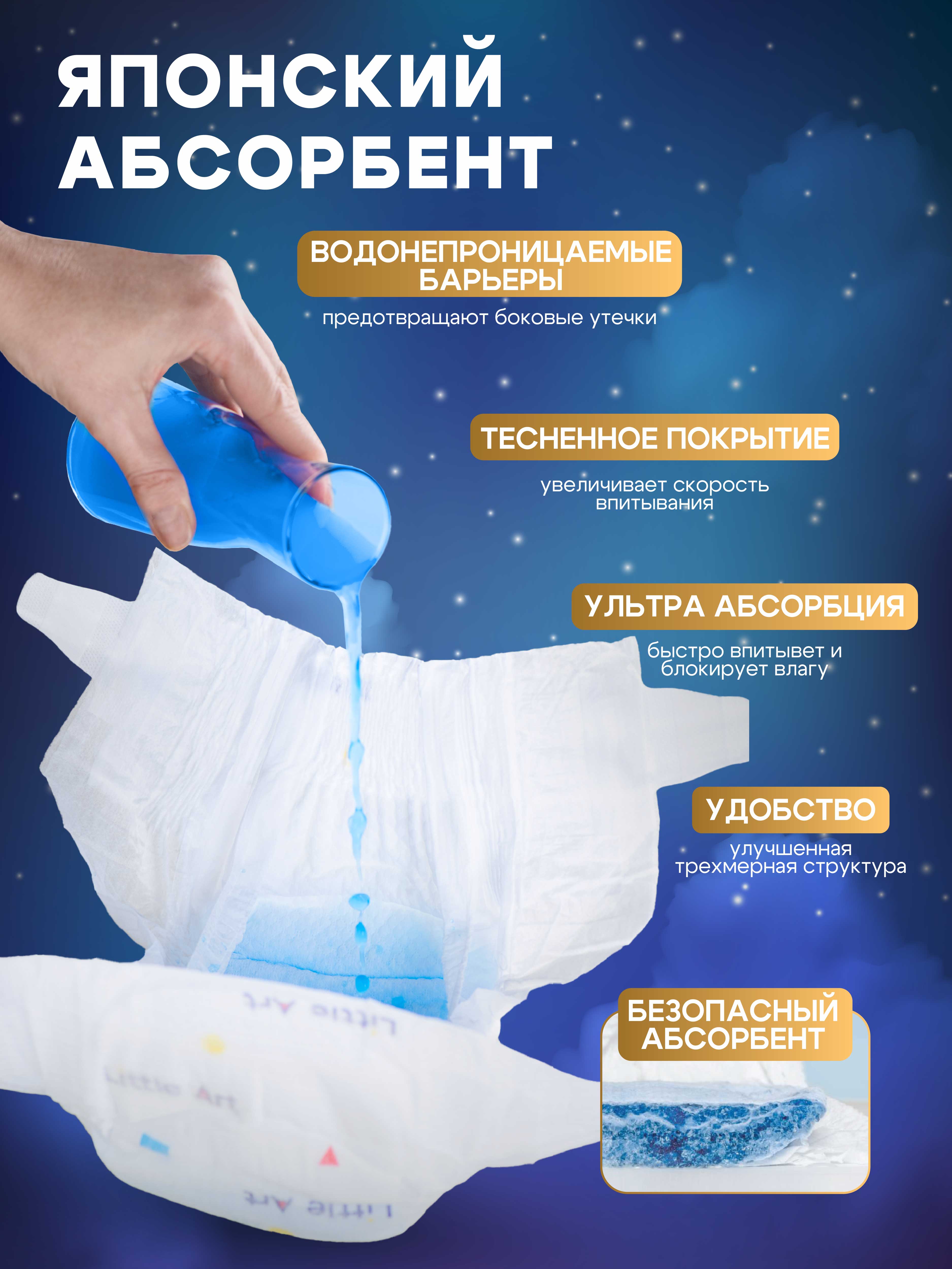 Трусики Little Art (9-12кг) 90 шт. - фото 6